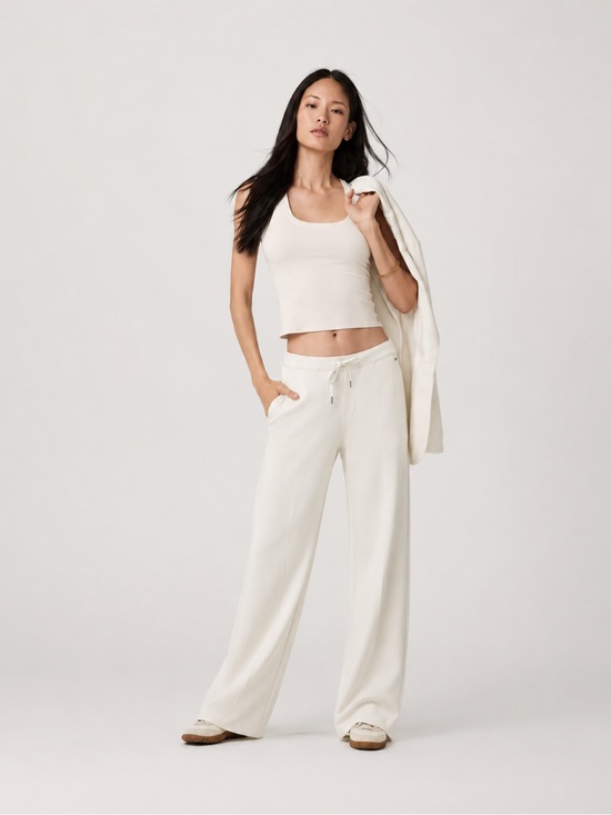 Vuori Pants - Vuori Compose Wide-Leg Drawstring Lounge Sweatpants Marshmallow NWT Small